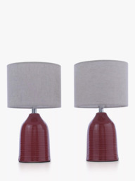 Laura Ashley Penny Ceramic Base Table Lamp, Set of 2 - thumbnail 3
