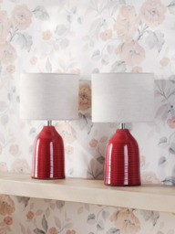 Laura Ashley Penny Ceramic Base Table Lamp, Set of 2 - thumbnail 2
