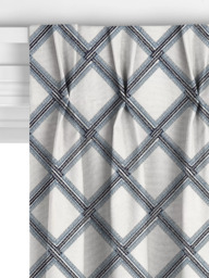 John Lewis Oakley Embroidery Made to Measure Curtains or Roman Blind, Lake Blue - thumbnail 5