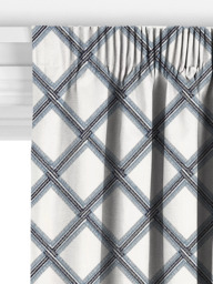 John Lewis Oakley Embroidery Made to Measure Curtains or Roman Blind, Lake Blue - thumbnail 3