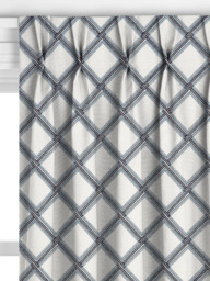 John Lewis Oakley Embroidery Made to Measure Curtains or Roman Blind, Lake Blue - thumbnail 4