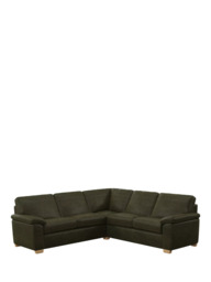 John Lewis Camden 5+ Seater Corner Leather Sofa, Light Leg - thumbnail 1