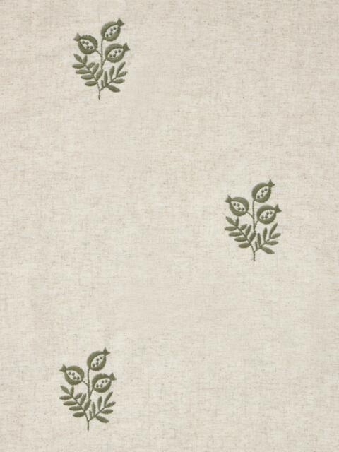John Lewis Ariana Lined Pencil Pleat Door Curtain, Green - image 1