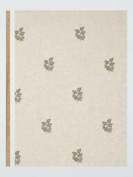 John Lewis Ariana Lined Pencil Pleat Door Curtain, Green - thumbnail 3