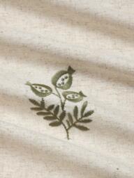 John Lewis Ariana Lined Pencil Pleat Door Curtain, Green - thumbnail 2