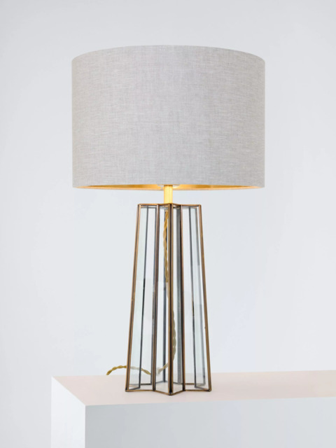 Laura Ashley Star Table Lamp, Brass - image 1