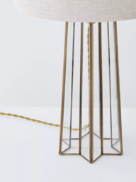 Laura Ashley Star Table Lamp, Brass - thumbnail 5