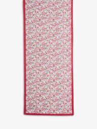 Spode Christmas Tree Yuletide Cotton Table Runner, 250cm, Red