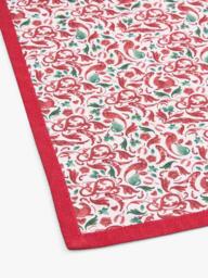 Spode Christmas Tree Yuletide Cotton Table Runner, 250cm, Red - thumbnail 2