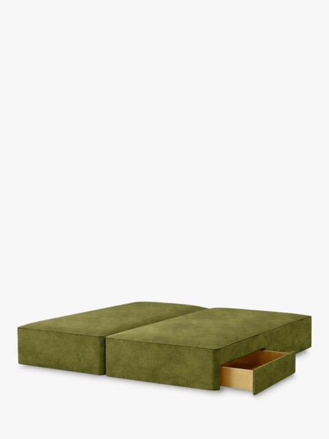 John Lewis Pocket Sprung Upholstered 2 Drawer Divan Base, Emperor