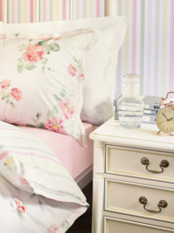 Laura Ashley Clifton 3 Drawer Bedside Table, Ivory - thumbnail 3