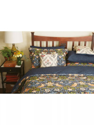 Morris & Co. Strawberry Thief Cotton Duvet Cover Set - thumbnail 2