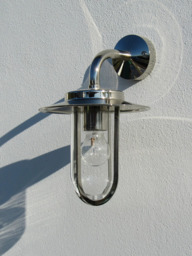 Astro Montparnasse Outdoor Lantern Wall Light, Polished Nickel - thumbnail 6