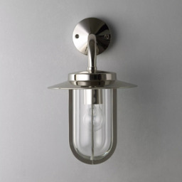 Astro Montparnasse Outdoor Lantern Wall Light, Polished Nickel - thumbnail 5