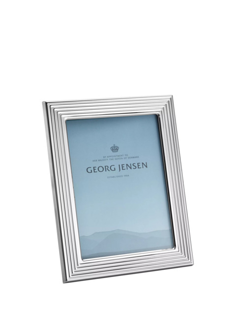"Georg Jensen Bernadotte Stainless Steel Photo Frame, 5 x 7"" (13 x 18cm)" - image 1