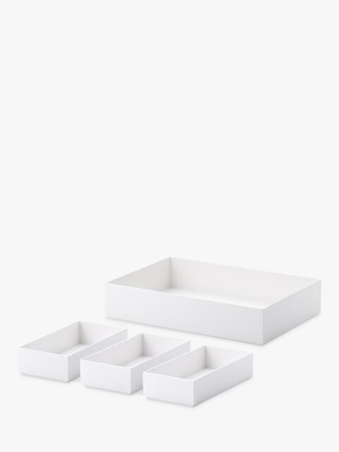 Like-it Nesting Organiser, Set of 4, Shallow, White - image 1