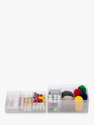 Like-it Nesting Organiser, Set of 4, Shallow, White - thumbnail 5
