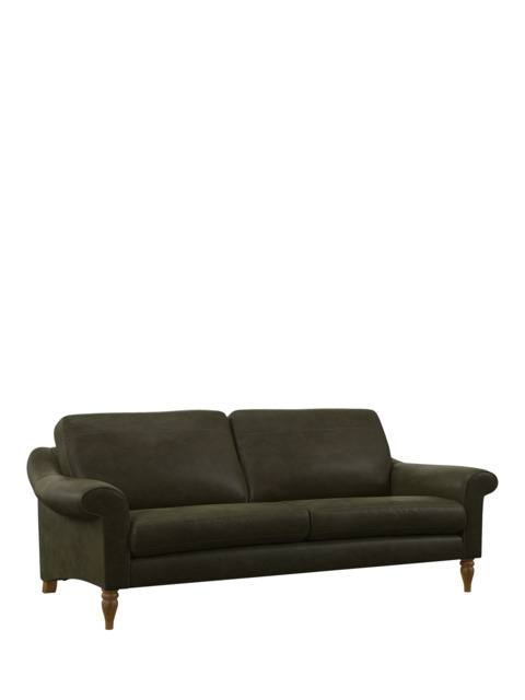 John Lewis Camber Grand 4 Seater Leather Sofa, Light Leg - image 1