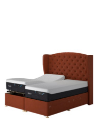 TEMPUR® Suffolk Adjustable Disc Continental 4 Drawer Divan Base, Super King Size - thumbnail 5