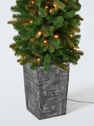 John Lewis Finchley Potted Pre-lit Christmas Tree, Green - thumbnail 4