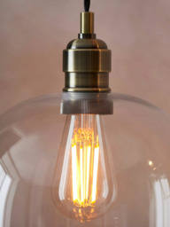 Bay Lighting Brighton Large Single Pendant Ceiling Light, Antique Brass - thumbnail 5