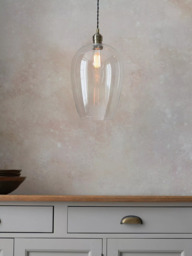 Bay Lighting Brighton Large Single Pendant Ceiling Light, Antique Brass - thumbnail 4