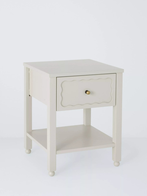 John Lewis Wave 1 Drawer Bedside Table