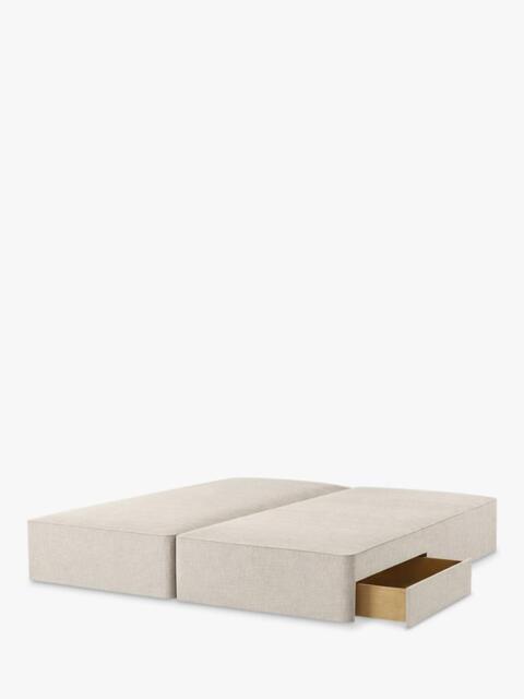 John Lewis Pocket Sprung Upholstered 2 Drawer Divan Base, Emperor