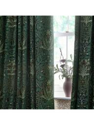 Morris & Co. Acorn Jacquard Pair Lined Pencil Pleat Curtains - thumbnail 5