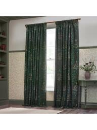 Morris & Co. Acorn Jacquard Pair Lined Pencil Pleat Curtains - thumbnail 3