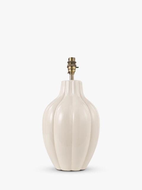 Laura Ashley Scallop Ceramic Table Lamp Base, Cream - image 1
