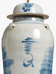 OKA Fenghuang Ceramic Table Lamp Base, Blue - thumbnail 5