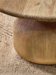 nkuku Vivan Grooved Wood Coffee Table - thumbnail 3