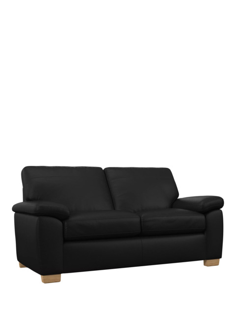 John Lewis Camden Medium 2 Seater Leather Sofa, Light Leg - image 1