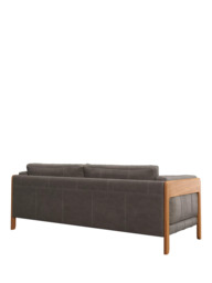John Lewis Nest Grand 4 Seater Leather Sofa, Light Leg - thumbnail 4