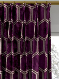 Designers Guild Manipur Made to Measure Curtains or Roman Blind, Damson - thumbnail 4