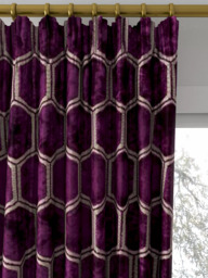 Designers Guild Manipur Made to Measure Curtains or Roman Blind, Damson - thumbnail 2