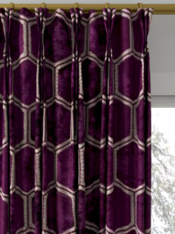 Designers Guild Manipur Made to Measure Curtains or Roman Blind, Damson - thumbnail 6