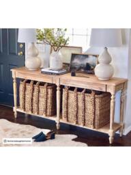 Pottery Barn Beachcomber Seagrass Low Basket, Natural - thumbnail 3