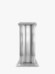 Acctim Hamilton Roman Numeral Analogue Mantel Clock, 15.5cm, Silver - thumbnail 4