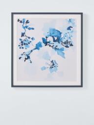 John Lewis Jen G 'Indigo Rock 9' Framed Print & Mount, H82 x W79cm, Blue - thumbnail 1