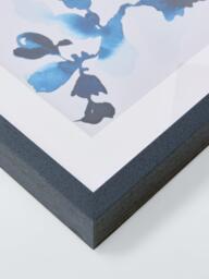 John Lewis Jen G 'Indigo Rock 9' Framed Print & Mount, H82 x W79cm, Blue - thumbnail 2