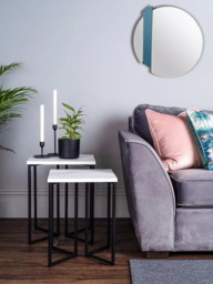Där Yulia Round Wall Mirror, 50cm, Clear/Smoke - thumbnail 2
