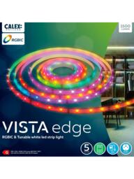 Calex Vista Edge Multi-Colour RGBIC & Tunable White LED Light Strip, 5m - thumbnail 2