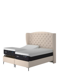 TEMPUR® Suffolk Slim Divan Adjustable Disc Upholstered Bed, Super King Size - thumbnail 4