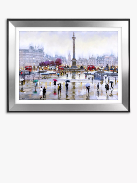 John Lewis Richard Macneil Trafalgar Square London Framed Print & Mount, 62 x 82cm, Multi