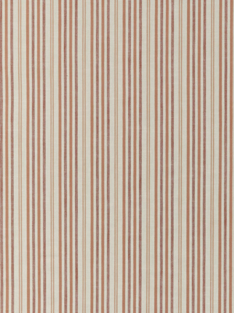 John Lewis Ottoman Stripe Made to Measure Curtains or Roman Blind, Terracotta - image 1