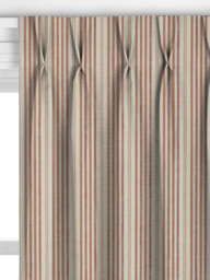 John Lewis Ottoman Stripe Made to Measure Curtains or Roman Blind, Terracotta - thumbnail 4