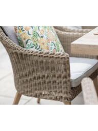 Bramblecrest Fairford 8-Seater Rectangular Garden Dining Table & Chair Set, Walnut - thumbnail 3