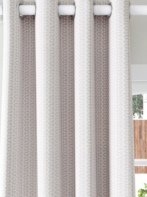John Lewis Alda Weave Pair Lined Eyelet Curtains - image 1